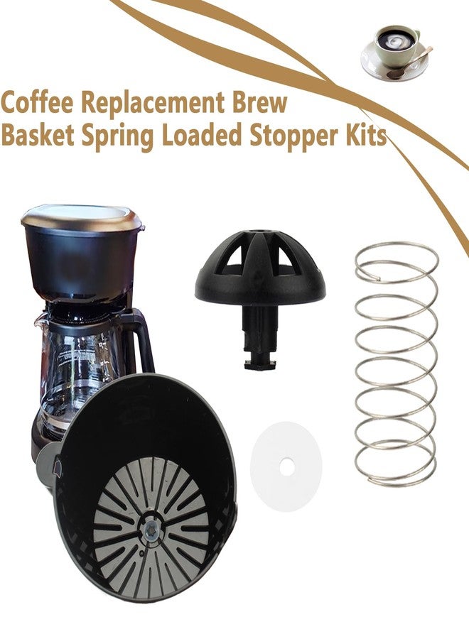 Rsoise 2-Pack Replacement Coffee Brew Basket Spring Loaded Stopper Kits, Fits Mr. Coffee, Black And Decker, Hamilton Coffee Maker Parts, Replaces Part Numbers 112435-000-000 185774-000-000 - Image 4