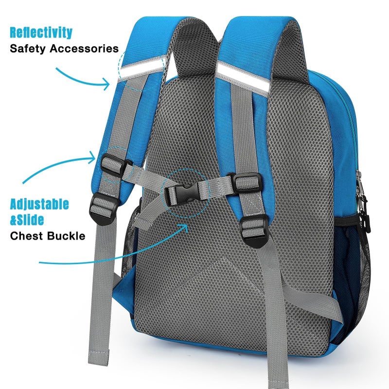 STEAMEDBUN Toddler Backpack Boy 2-4, Kids Backpack Boys, Preschool Daycare Travel Small- 12inch - Image 2
