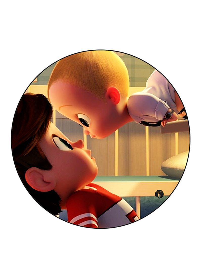 RKN The Boss Baby Printed Mouse Pad Round  Multicolour