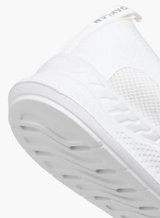 Oaklan by Shoexpress WHITE Logo Print Slip-On Sports Shoes for Women | Best Price UAE