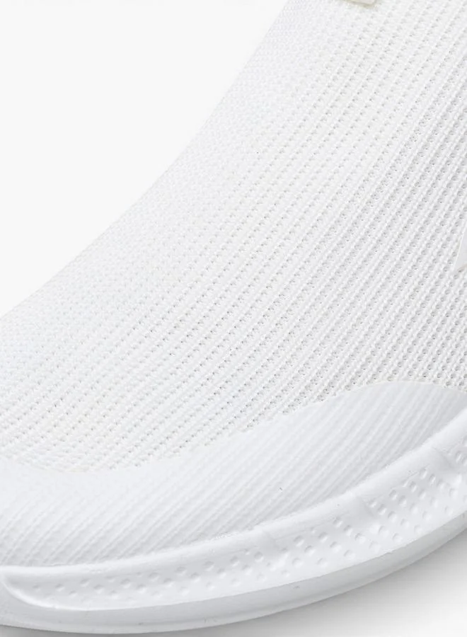 Oaklan by Shoexpress WHITE Logo Print Slip-On Sports Shoes for Women | Best Price UAE