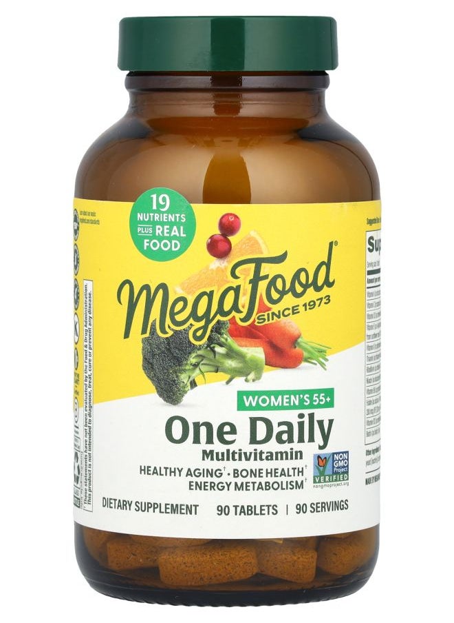 MegaFood Women's 55+ One Daily Multivitamin 90 Tablets 