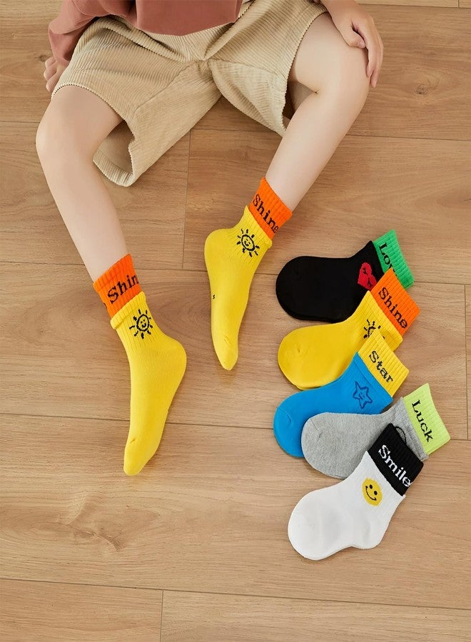 MOMISY 5 Pairs Baby kids Girl Boys Toddlers InfantmCotton Stretch Baby Socks (IN, Age, 1 Year, 3 Years, Star Shine) - Image 5
