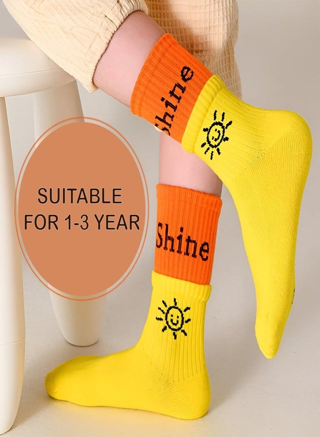 MOMISY 5 Pairs Baby kids Girl Boys Toddlers InfantmCotton Stretch Baby Socks (IN, Age, 1 Year, 3 Years, Star Shine) - Image 2
