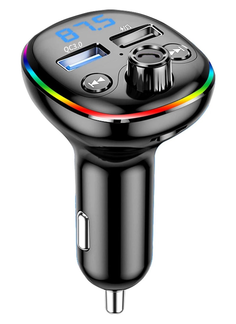 MR.SMART - Car MP3 Music Player BT FM Transmitter Radio Receiver PD/USB Car Charger Hands-Free Calling Support U-Disk Playback Voltage Display - Image 1