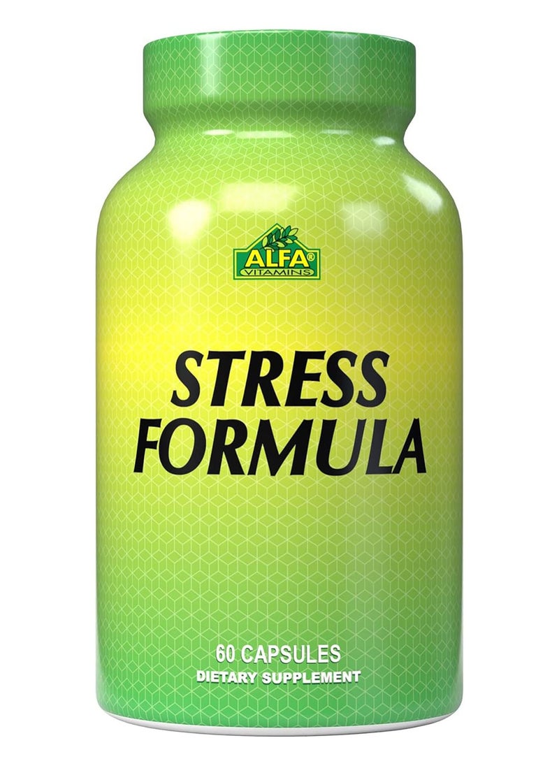 alfa vitamins - ALFA VITAMINS Stress Formula – 60 Capsules - Image 1