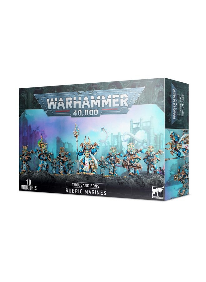 Games Workshop 99120102063" Thousand Sons Rubric Marines, Black, 12 years to 99 years