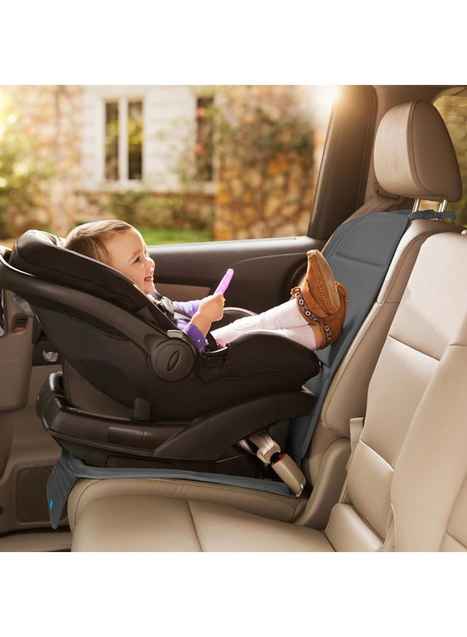 Munchkin حامي مقعد السيارة للأطفال، حارس المقعد النخبة مع قماش حماية الأوساخ، رمادي داكن - Image 2