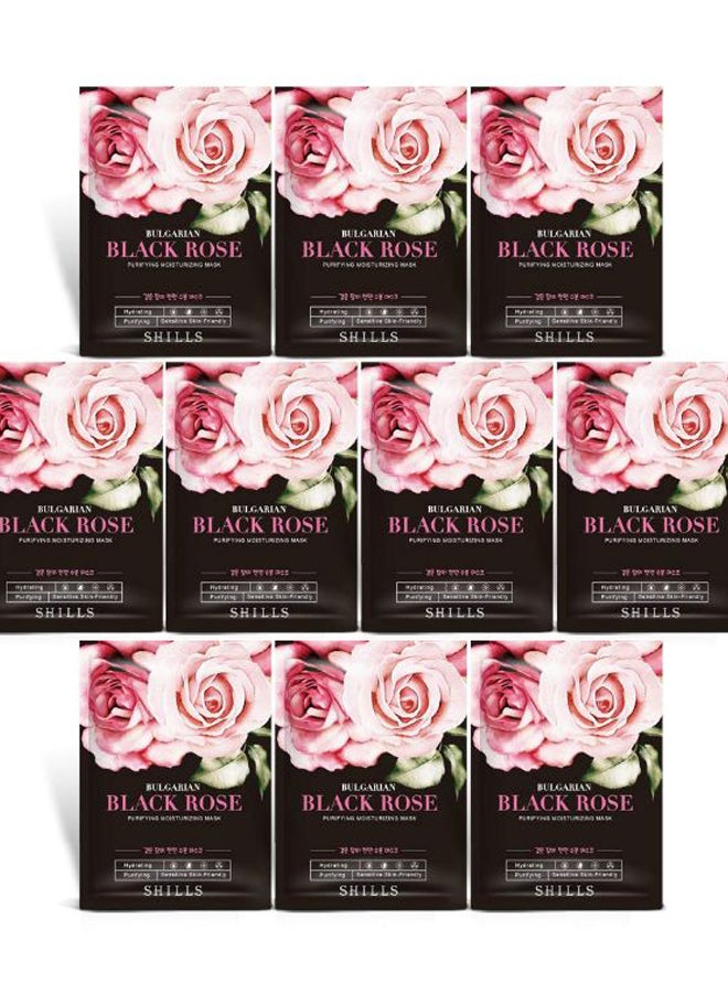Shills 10-Piece Rose Purifying Moisturizing Mask Set