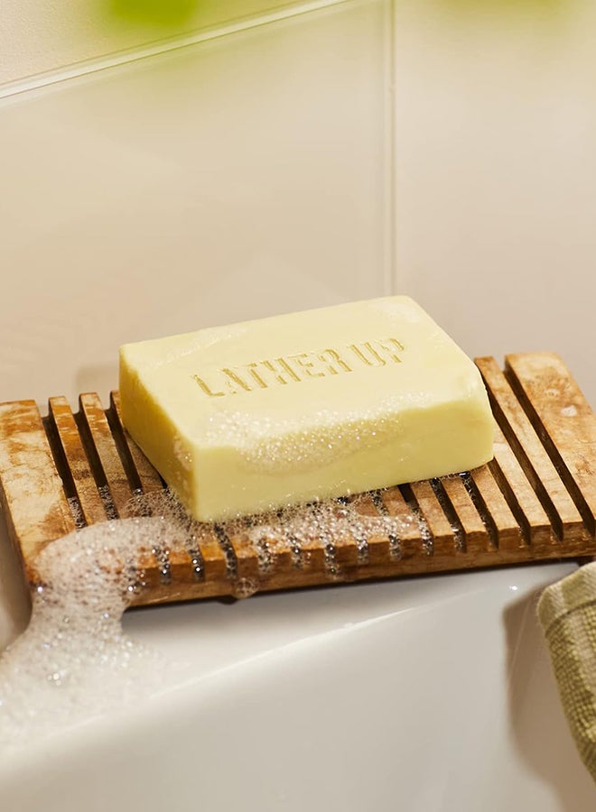 THE BODY SHOP Moringa Cleansing Face & Body Bar – Gentle Soap Bar with Moringa Seed Oil, Floral Fragrance, For All Skin Types, 90% Natural Ingredients, 100g - Image 4