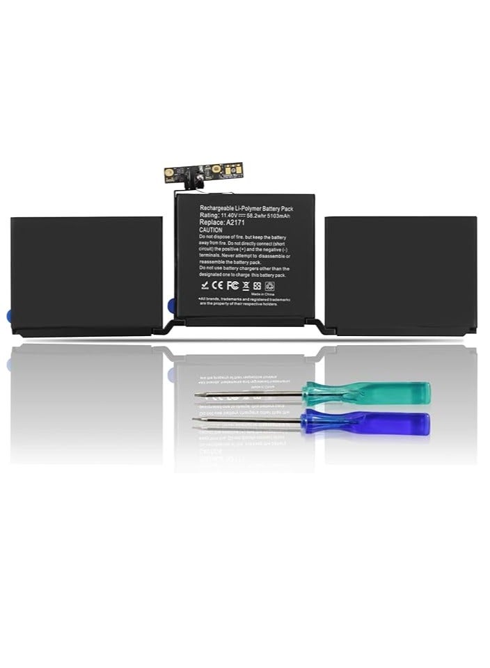 Terabyte بطارية لابتوب بديلة A2171 لجهاز ماك بوك توتش برو 13" A2159 A2289 A2338 2019 M1 2020 توتش بار EMC 3301 3578 3456 BTO/CTO MUHN2LL/A MYDA2LL/A MXK62LL/A MUHP2LL/A MUHQ2 TLL/A MUHQ2 ZE/A MUHR2LL/A - Image 1