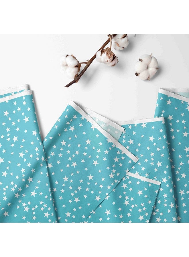 Bacati Space 2pack Crib Fitted Sheets (Blue Stars) - Image 2