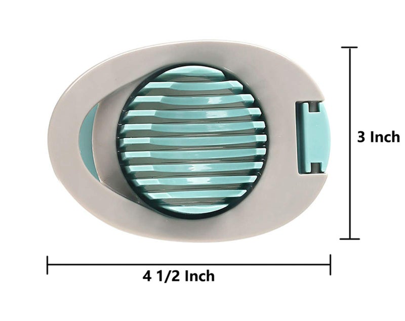Ortarco Egg Slicer for Hard Boiled Eggs Cutter with Stainless Steel Wire Dishwasher Safe (Green) - Image 2