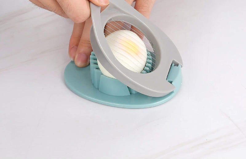 Ortarco Egg Slicer for Hard Boiled Eggs Cutter with Stainless Steel Wire Dishwasher Safe (Green) - Image 5