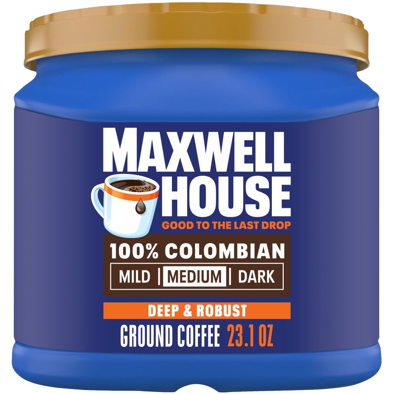 Maxwell House 23.1oz Ground Coffee Medium 100% Colombian Roast - Image 1