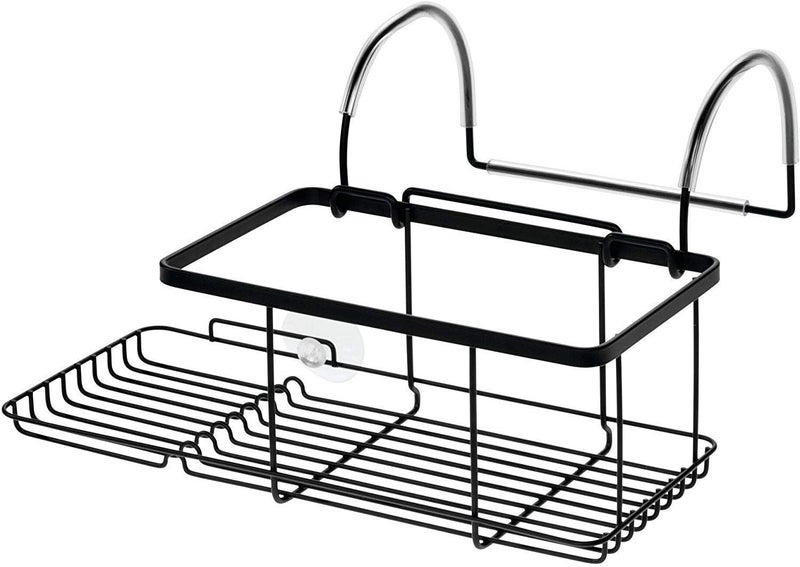 INDIAN DECOR 28180 Metal Over The Side Bathtub Caddy Basket for Master, Guest, Kid's Bathroom, 12.08" x 10.2" x 6.64", Bath  - Image 4