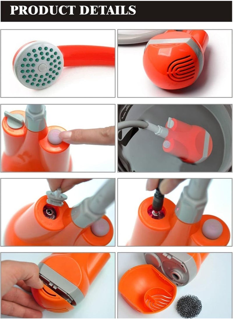 GO2CAMPS - Portable Travel Camping Shattaf for Indoors and Outdoors | Portable Bidet Sprayer with Foldable Bucket and USB Rechargeable Pump - Perfect for Camping, Backpacking, Travel, Trip and Outdoor Activities - Image 1