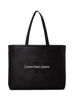 Calvin Klein Jeans Women's  Large Tote Bag , Black - faux leather  - Image 1