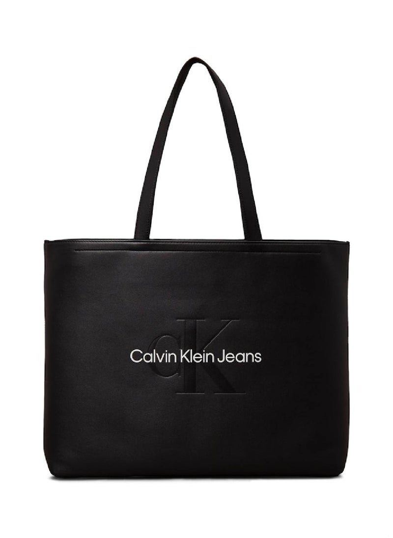 Calvin Klein Jeans Women's  Large Tote Bag , Black - faux leather  - Image 1