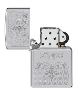 Zippo Ae400157 250 Regal Zippo High Polish Chrome Windproof Lighter  - Image 4