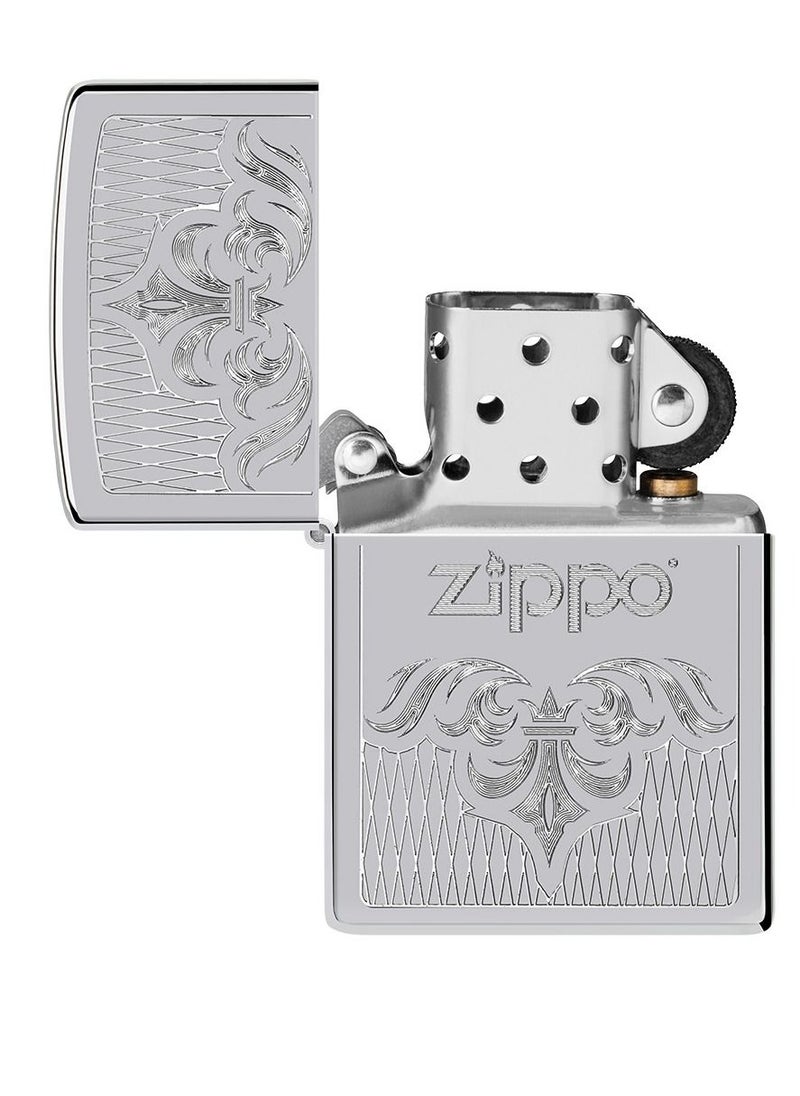 Zippo Ae400157 250 Regal Zippo High Polish Chrome Windproof Lighter  - Image 4