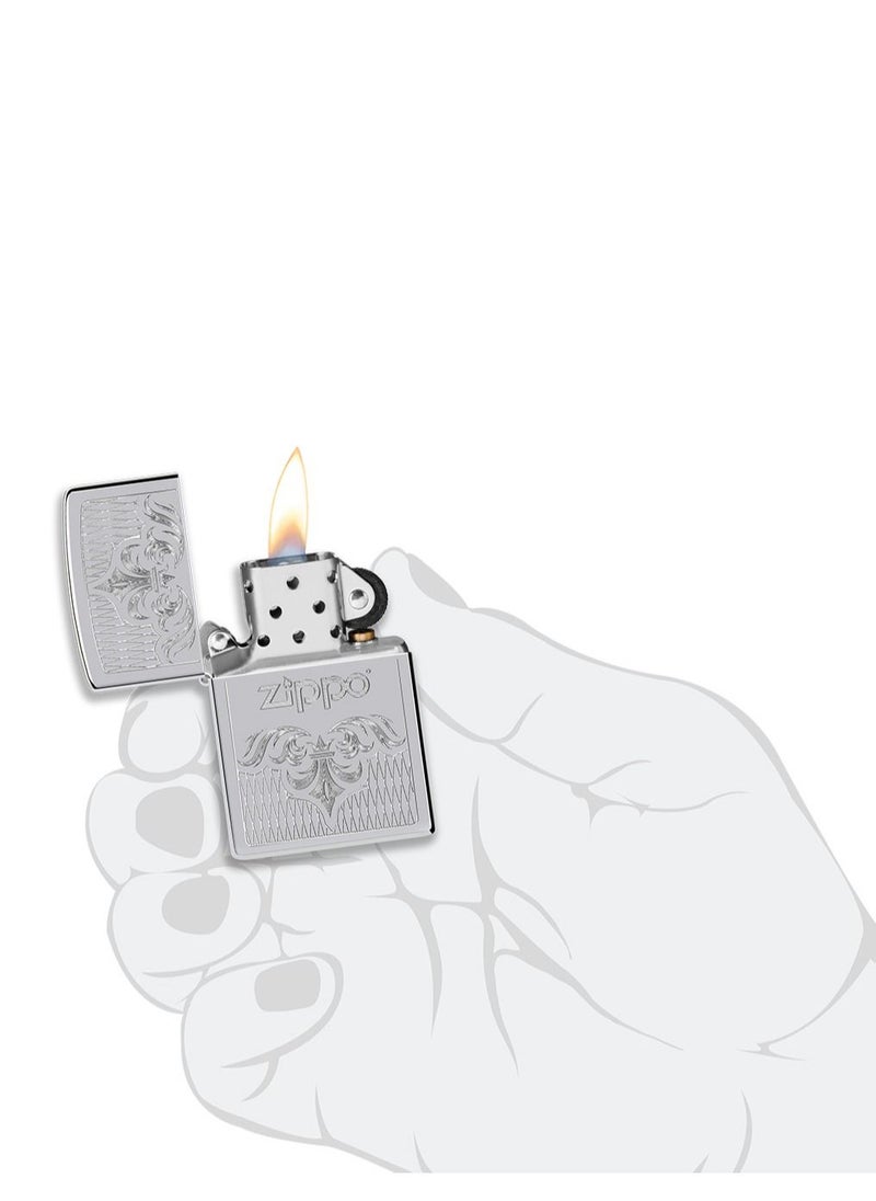 Zippo Ae400157 250 Regal Zippo High Polish Chrome Windproof Lighter  - Image 5