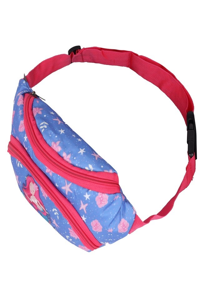 Echo Boomers Blue Mermaid Print Kids Waist Hip Pouch Bag Pack - Image 4