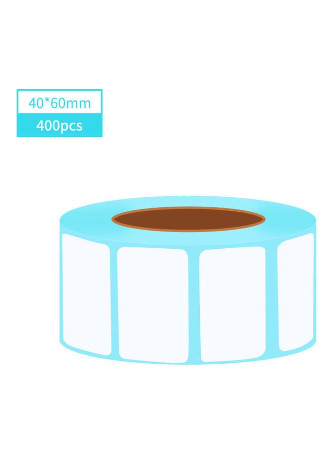 NIBEMINENT 400-Piece Thermal Label Paper Rolls White - Image 1