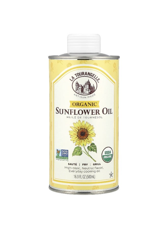La Tourangelle La Tourangelle, Organic Sunflower Oil, 16.9 fl oz (500 ml)  - Image 1