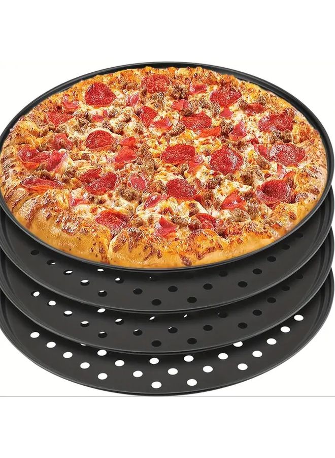 9 6 Inch Non Stick Perforated Pizza Crisper Tray For Oven Baking Home Restaurant Use - Image 2