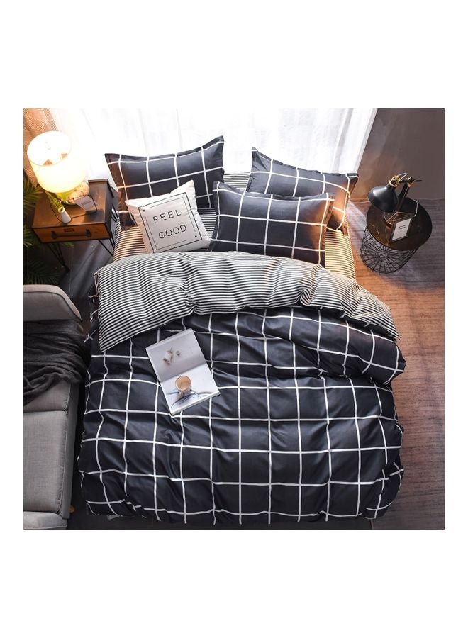 NIBEMINENT 3-Piece Printed Duvet Cover Set Combination Black/White - Image 2