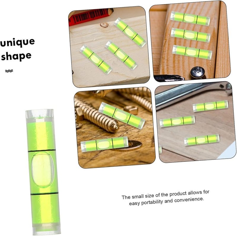 50 Pcs Mini Bubble Levels Cylindrical for Precise Horizontal Alignment Tight Spaces Construction Tool - Image 4