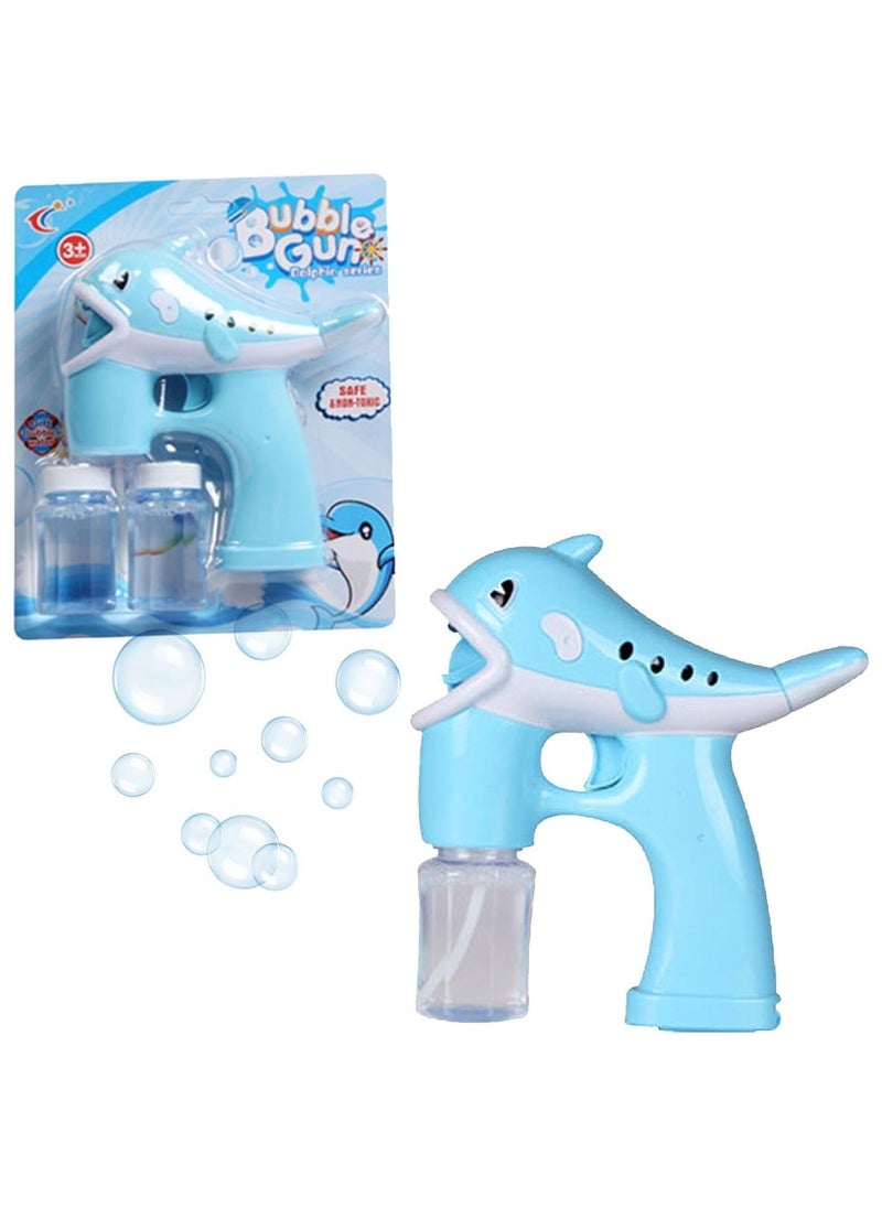 Home Smart - Bubble Dolphin Shape Toy with Two Bubble Solution - Image 1
