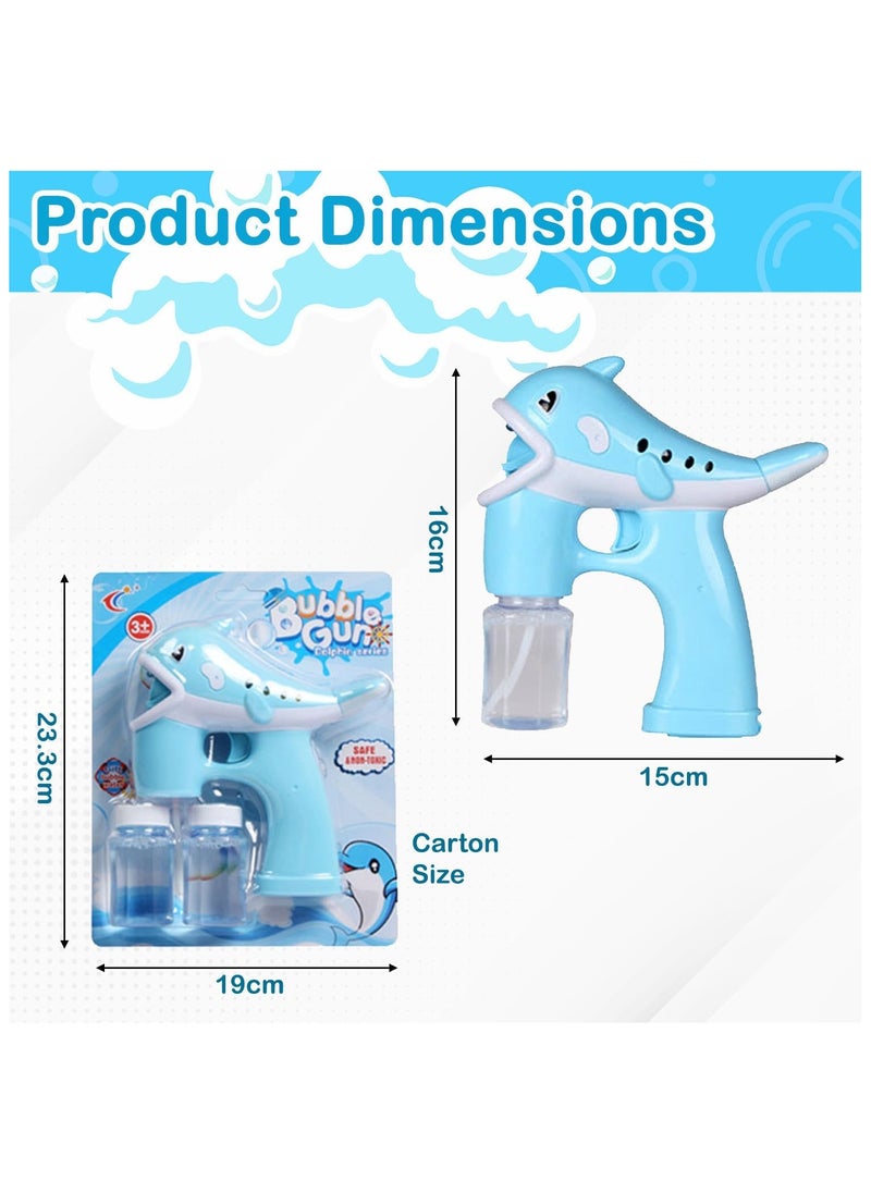 Home Smart - Bubble Dolphin Shape Toy with Two Bubble Solution - Image 1