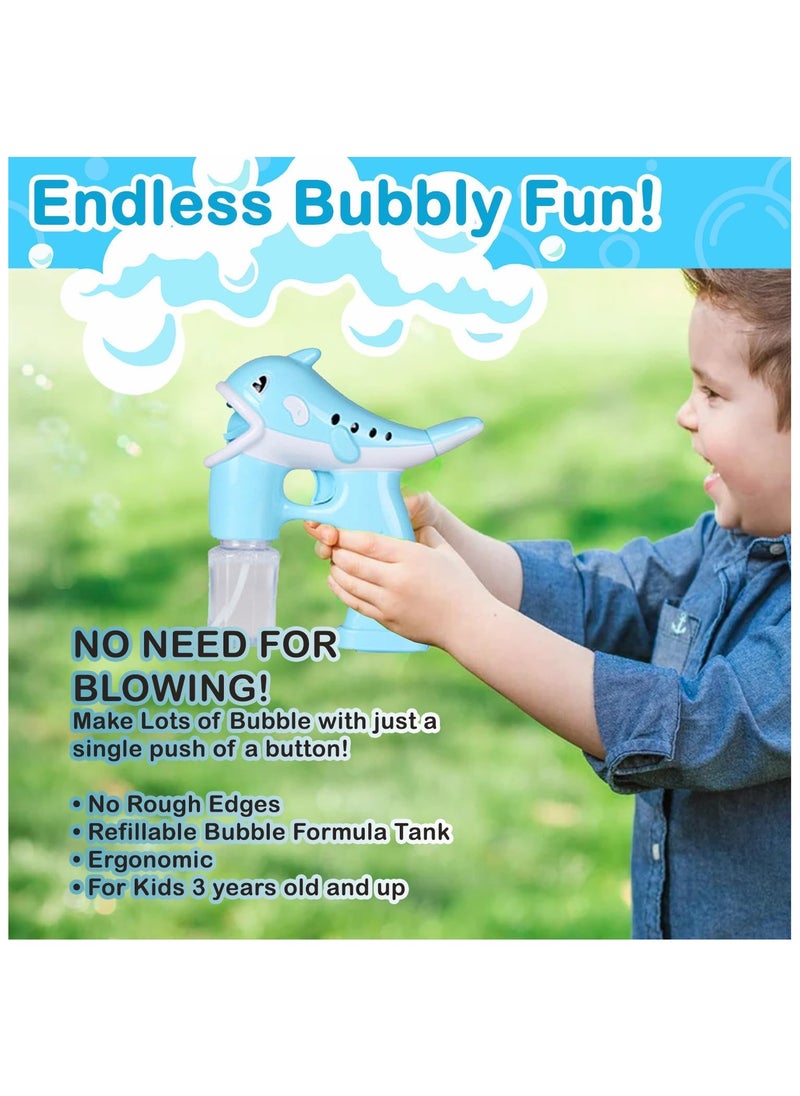 Home Smart - Bubble Dolphin Shape Toy with Two Bubble Solution - Image 1