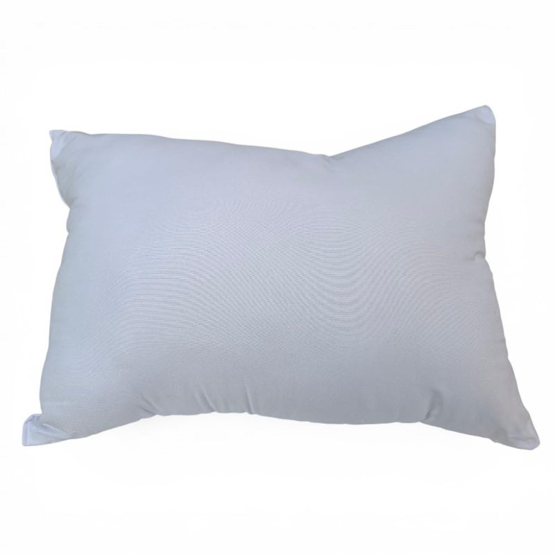 Sleeping Pillow with Soft Cotton Cover, (40x60 cm, 25 cm Height), 1 kg Fibre Filling, for Home, Hotel and Guest Room - Image 1