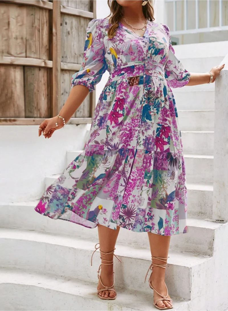 SIMPLEE Elegant Plus Size Maxi Dress for Women , Versatile for Party,Beach,Daily Wear,Spring Summer and Autumn