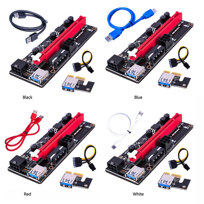 PCI-E Riser Board VER009 1X to 16X GPU Adapter PCI-e Video Card GPU Extender USB 3.0 - Image 4