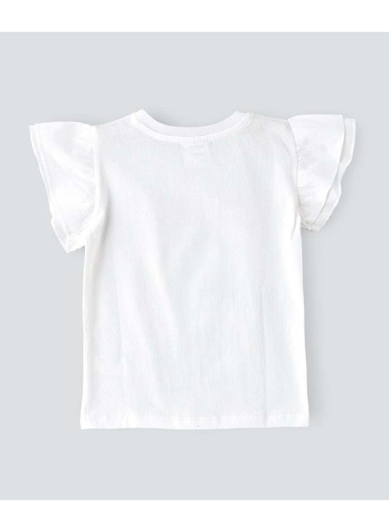 Disney Disney Tshirt for Girls | Casual Wear with Cotton Jersey Fabric | Regular Length  - Image 3