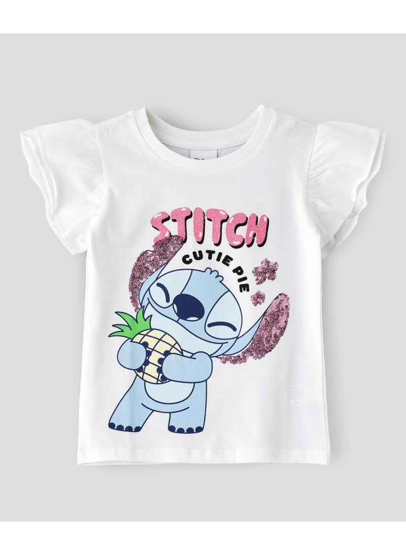 Disney Disney Tshirt for Girls | Casual Wear with Cotton Jersey Fabric | Regular Length  - Image 1