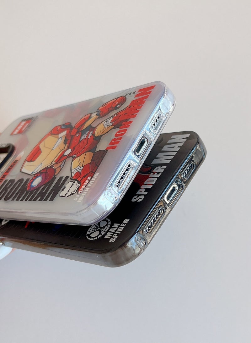 Case for iPhone 13/14 6.1 inch with Iron Man Pattern Cover