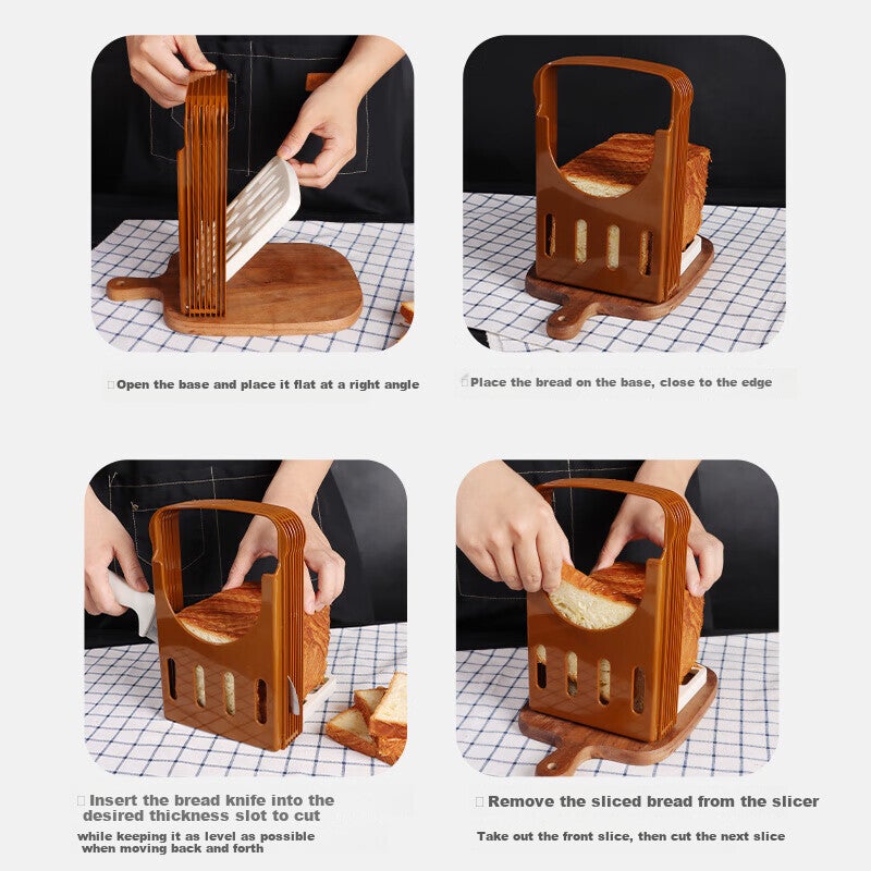 BJ تقطيع الخبز ، كعكة الخبز المحمص العفن ، آلة تقطيع الخبز المحمص ، أداة الخبز لقطع وتقسيم الخبز المحمص - Image 3
