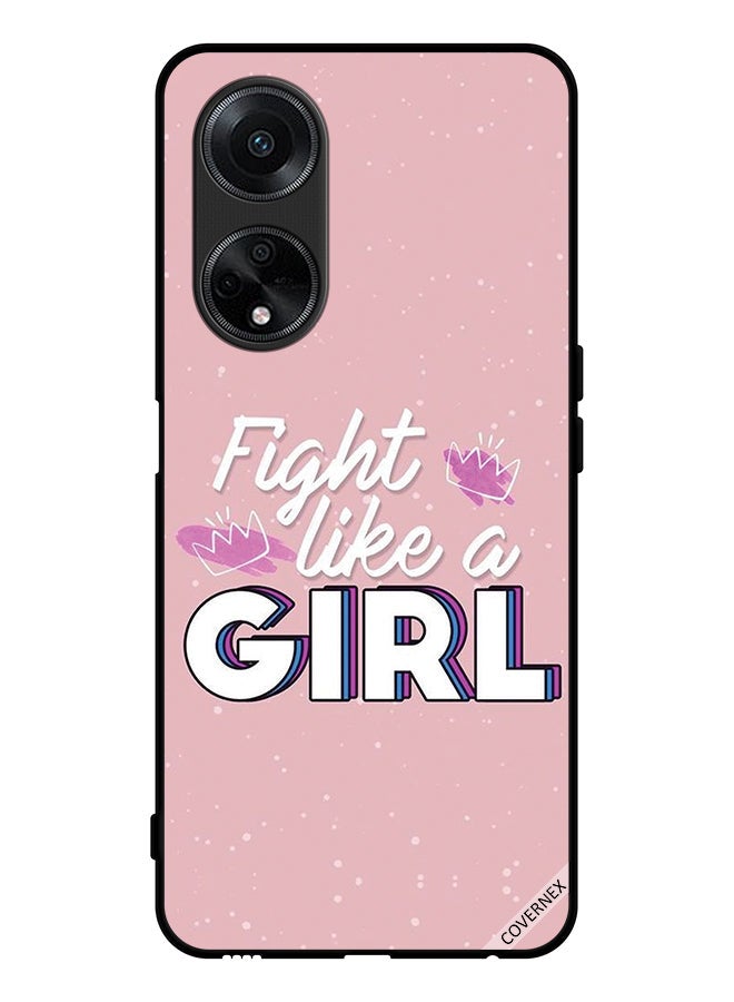 Covernex Protective Case Cover For Oppo A1 5G Fight Like A Girl - Image 1