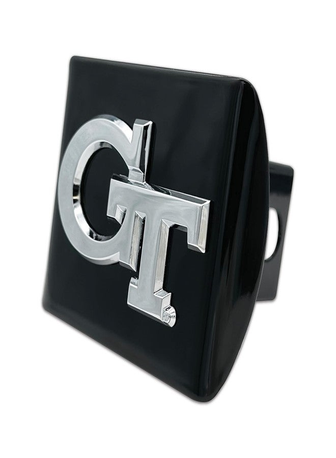 Elektroplate Officially Licensed Georgia Tech Yellow Jackets GT All Metal Black Hitch Cover for Trucks and SUVs | Fits Standard 2" Trailer Hitch Receivers | Premium Weatherproof - Image 3