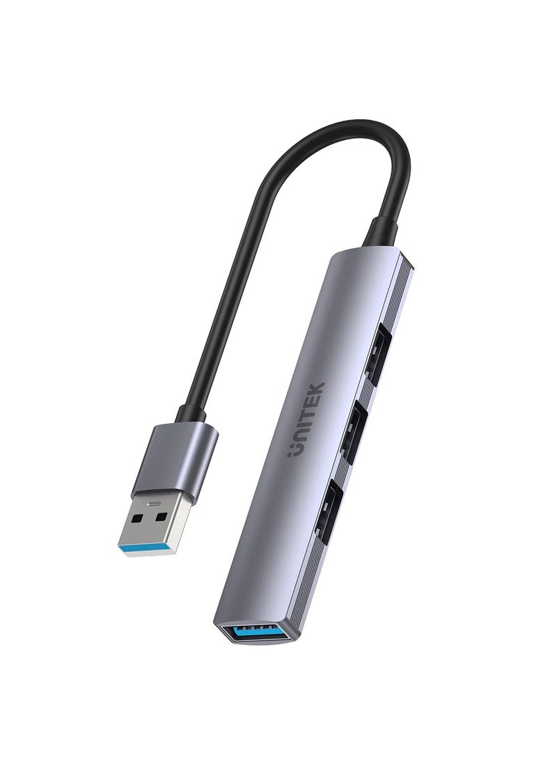 UNITEK Unitek H-1208A USB HUB, 4-in-1 USB-A,  4 Ports Powered USB 3.0 Hub ( USB-3.0 to 3*USB-2.0 / 1*USB-3.0)  - Image 1