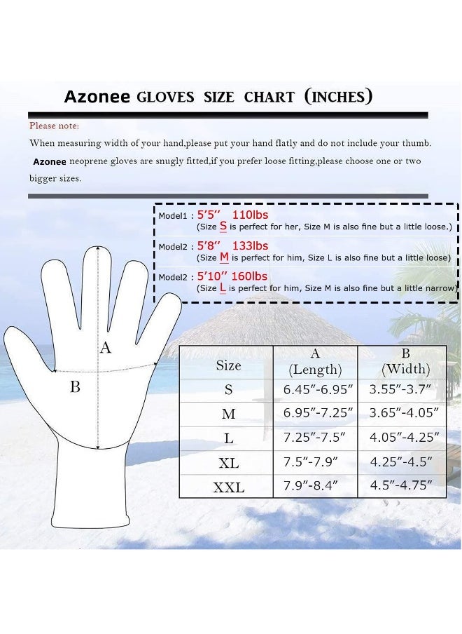 Generic Diving Gloves, 5Mm Neoprene Gloves, Waterproof Warm Diving Gloves With Adjustable Velcro, Anti-Slip Water Gloves For Women Men For Diving, Surfing, Kayaking, Snorkeling, Sailing (Black, Xl)  - Image 5