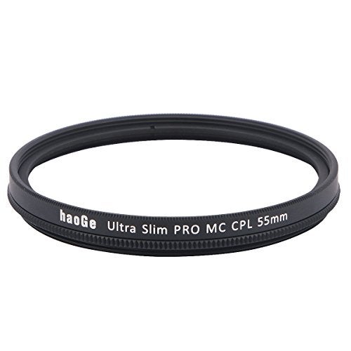 Haoge 55mm MC CPL Multicoated Circular Polarizer Polarizing Lens Filter for Sony A37 A55 A57 A65 A77 A100 with DT 18-55mm f/3.5-5.6 SAM Lens - Image 4