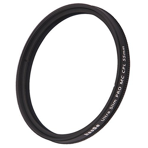 Haoge 55mm MC CPL Multicoated Circular Polarizer Polarizing Lens Filter for Sony A37 A55 A57 A65 A77 A100 with DT 18-55mm f/3.5-5.6 SAM Lens - Image 3