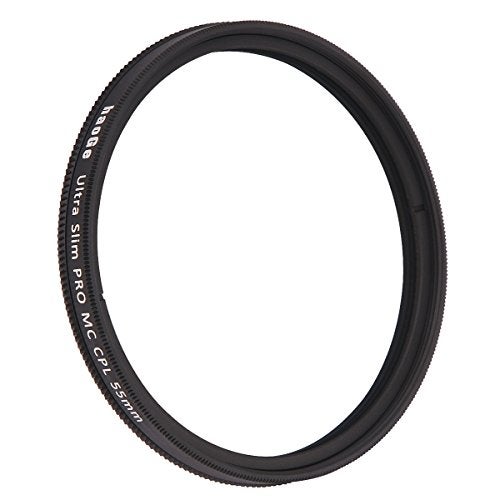Haoge 55mm MC CPL Multicoated Circular Polarizer Polarizing Lens Filter for Sony A37 A55 A57 A65 A77 A100 with DT 18-55mm f/3.5-5.6 SAM Lens - Image 2