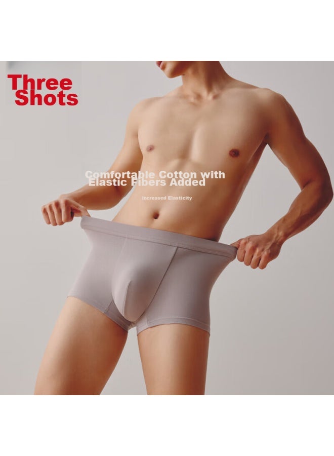 Threegun Men's Underwear, 7a Antibacterial Xinjiang Cotton, Men's Boxer Briefs, High-elastic Breathable Shorts, - Image 4
